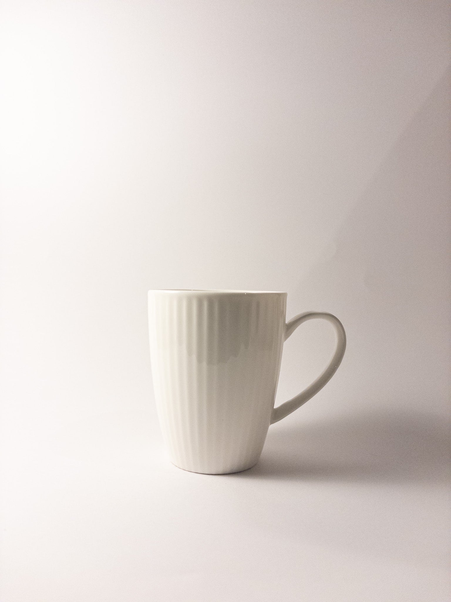 white cup