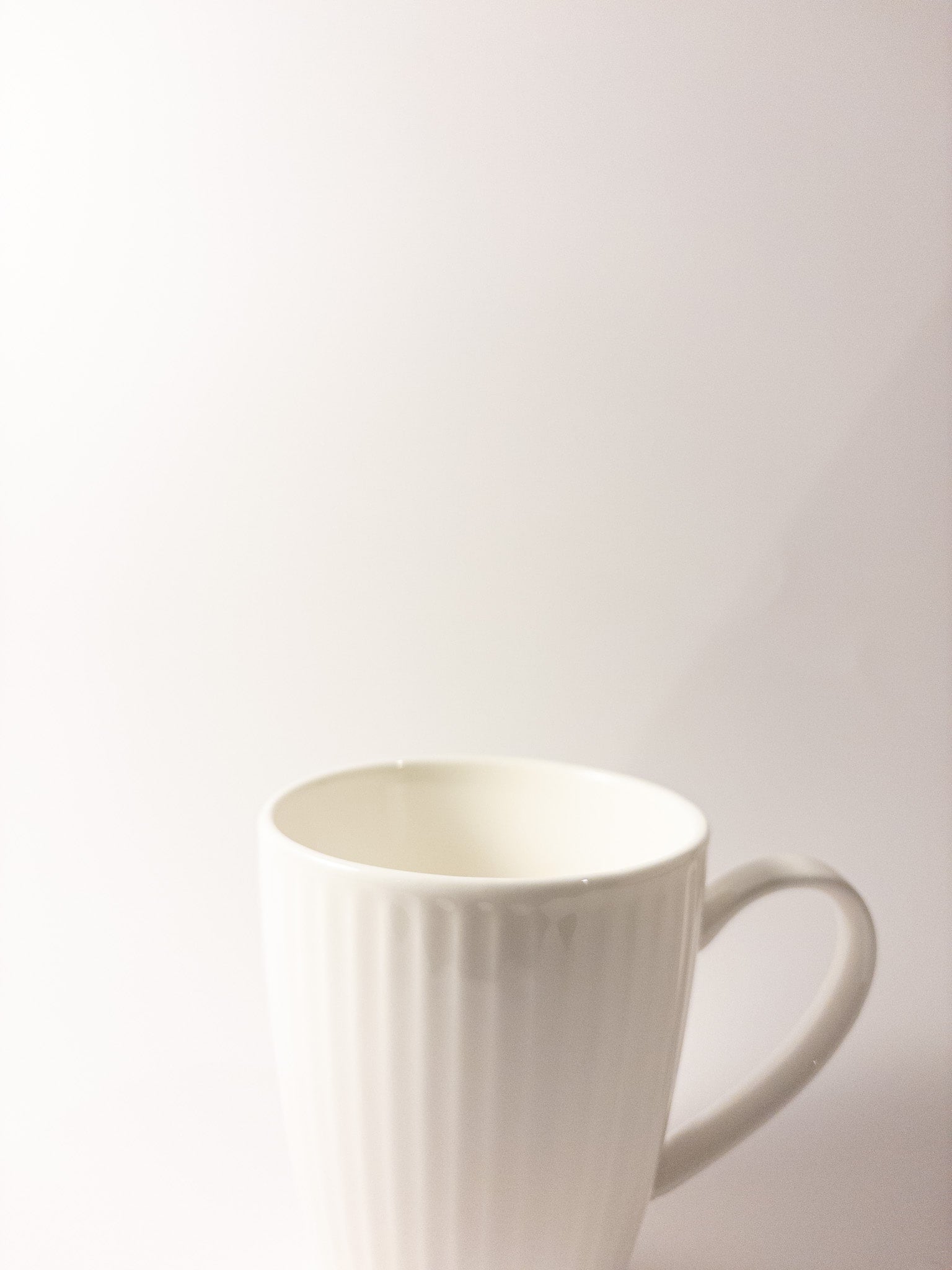 white cup